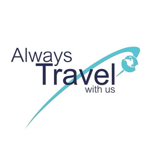 Always Travel With Us / logo designed by Jacob Rousseau