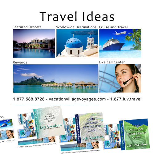 Travel Ideas Brochure / Vacation Village Voyages / Designed by Jacob Rousseau